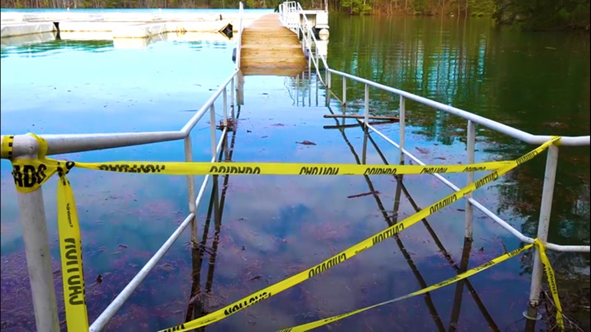 On Feb. 17, heavy rains in the Southeast have nearly pushed Lake Lanier in Georgia above a high water record set in the 1960s.