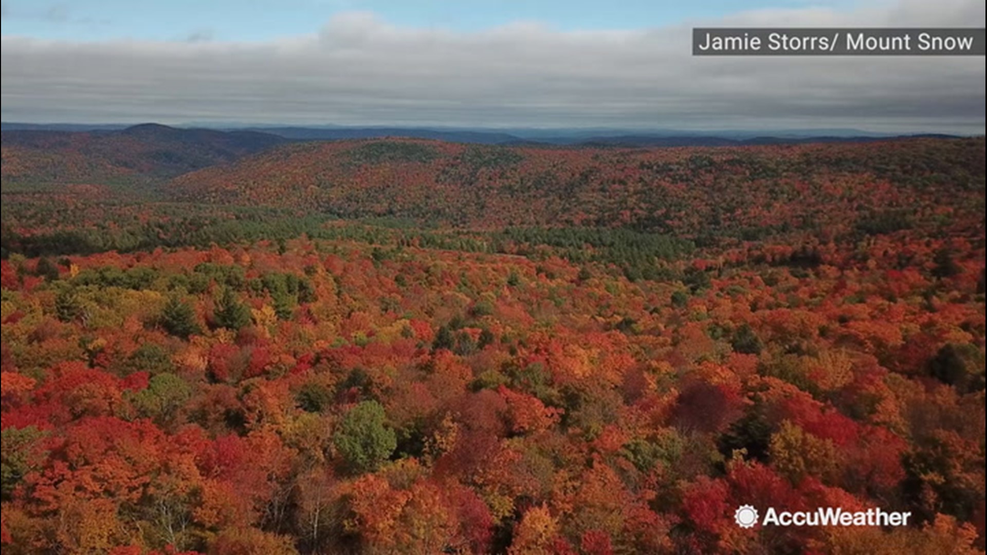 Grab some pumpkin spice coffee, and enjoy this video of some stunning fall foliage in Vermont. This is the perfect scenery of what makes people love this time of year so much. This video was shot Saturday, Oct. 12 in West Dover, Vermont.