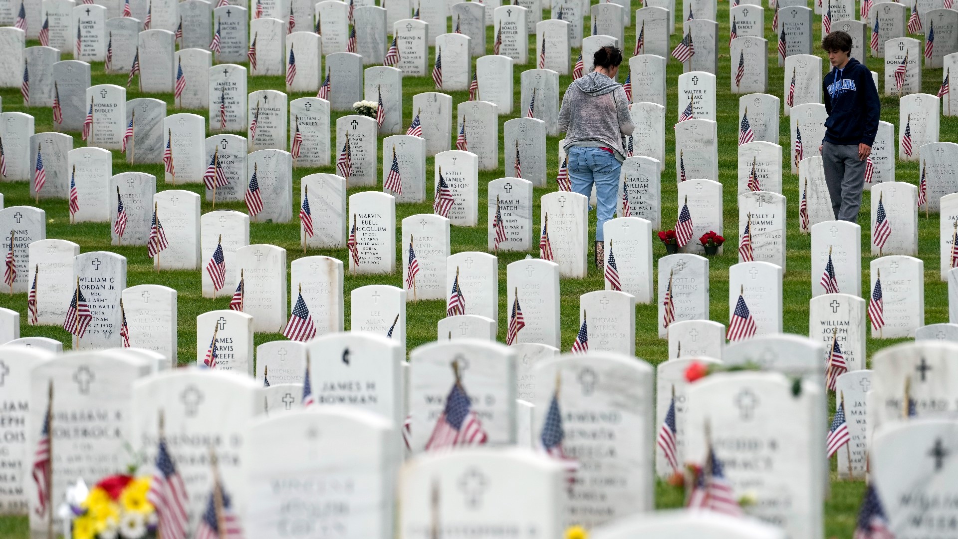 President Joe Biden lauded the sacrifice of generations of U.S. troops who died fighting for their country as he marked Memorial Day.