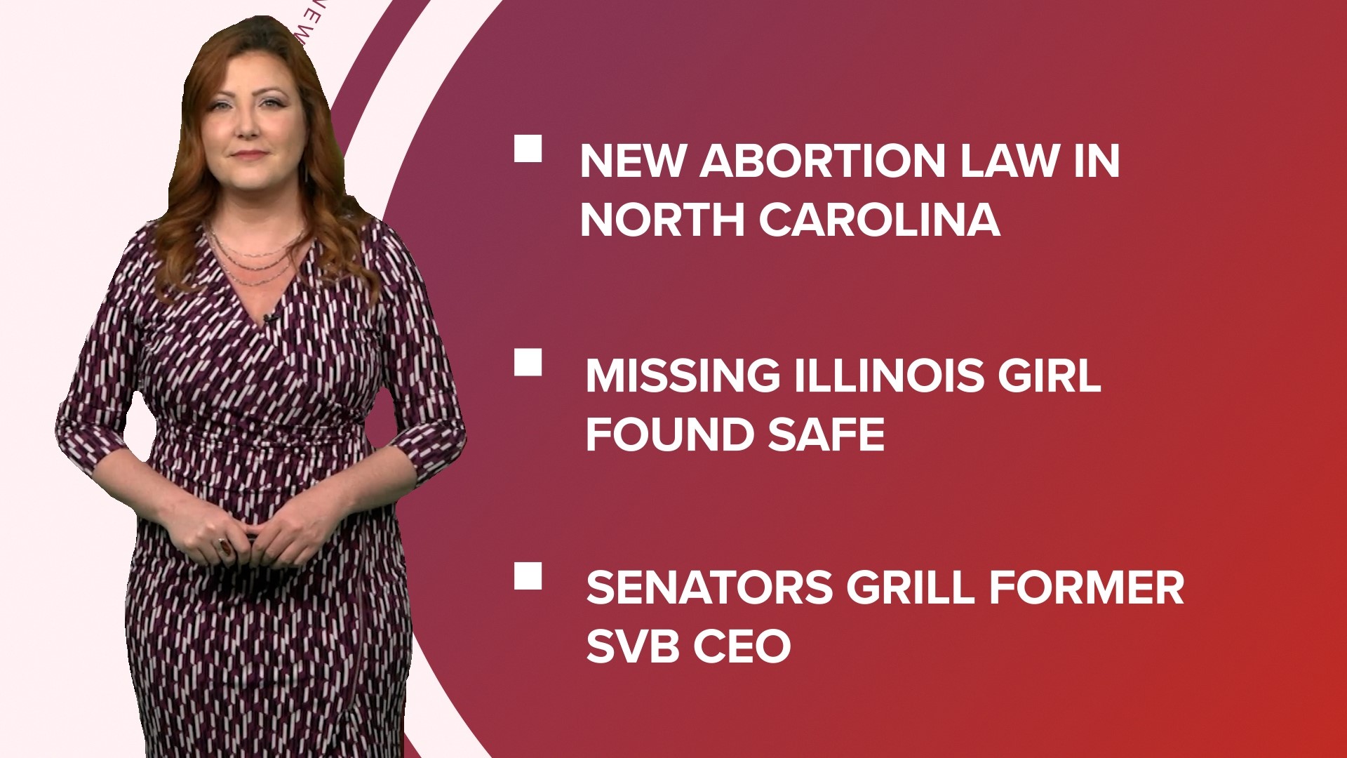 A look at what is happening in the news from a new abortion ban in North Carolina to a debate on chocolate milk in schools and a new 'Haunted Mansion' movie.