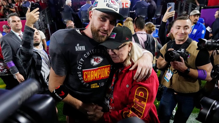 Travis Kelce tears up recalling what he told his brother after Super Bowl