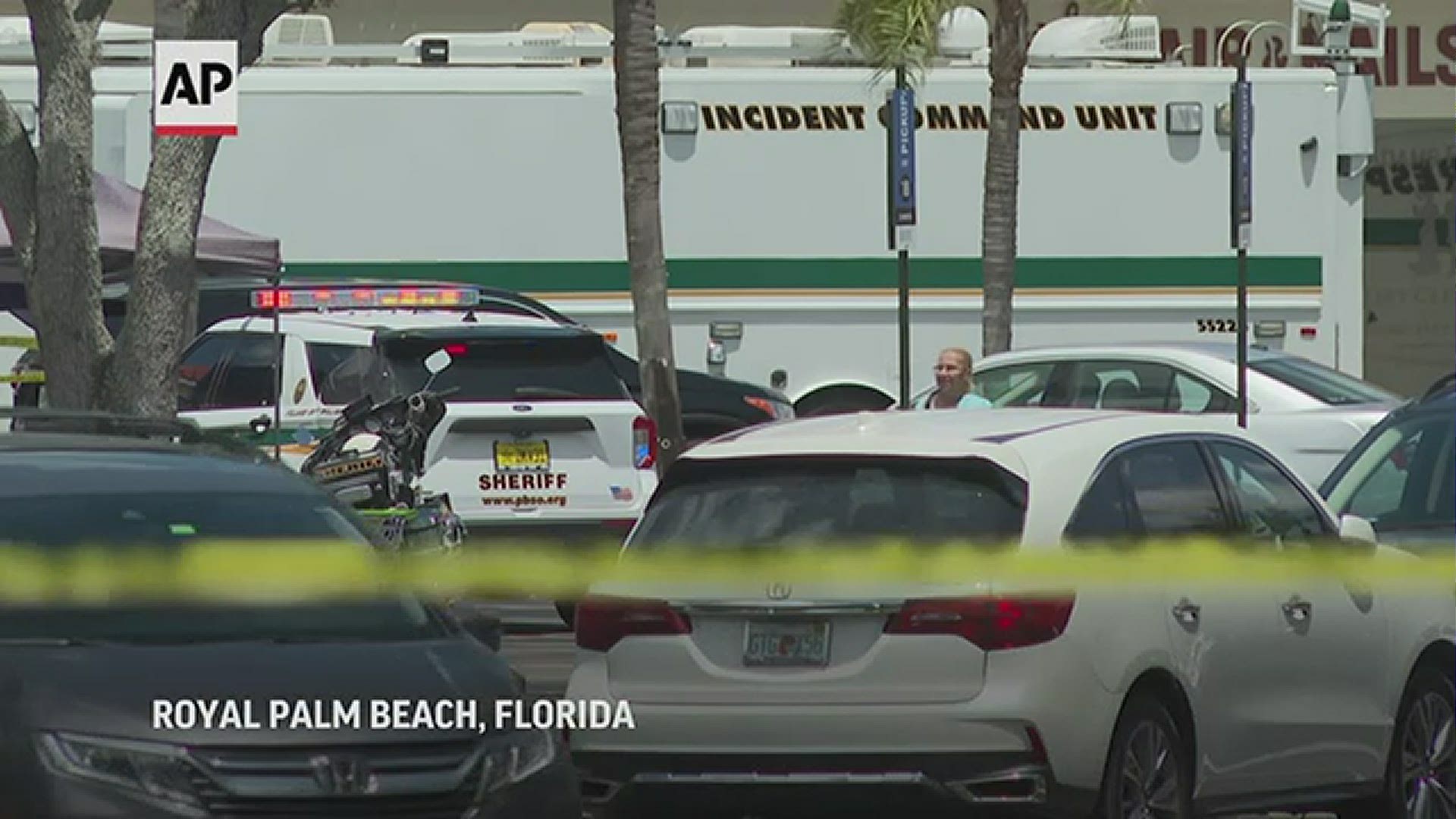 A man fatally shot a woman and a child inside a Florida supermarket Thursday before killing himself, authorities said, causing dozens to flee the store in panic.