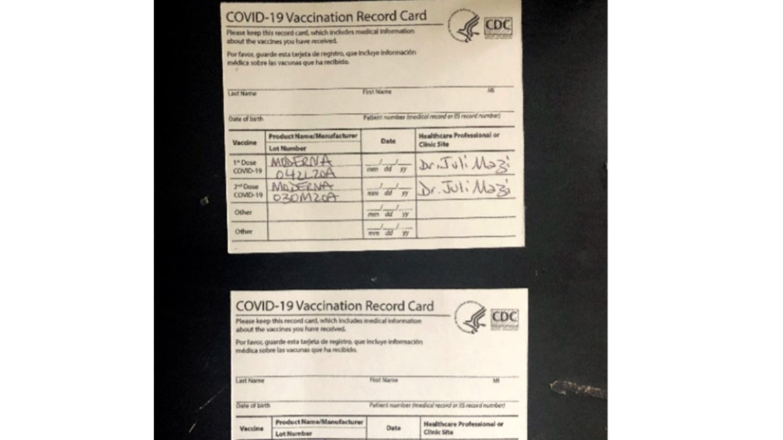 Fake COVID-19 vaccine cards online worry officials | wgrz.com