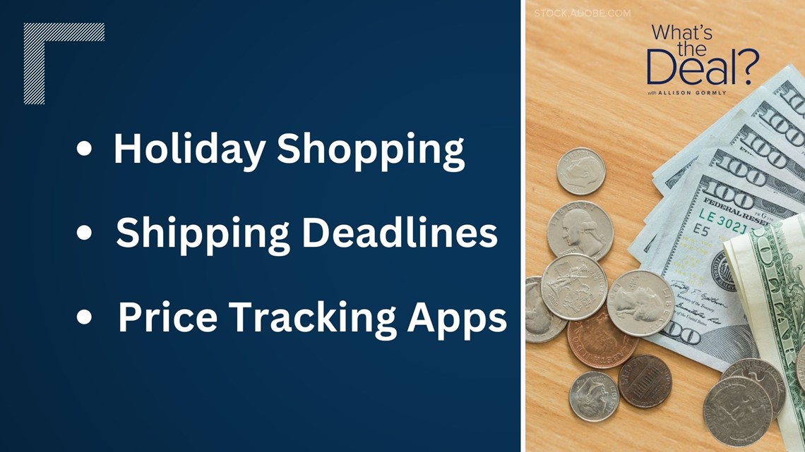 What's the Deal with holiday shopping, shipping deadlines and price tracking apps