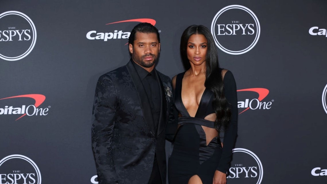 Ciara and Russell Wilson at the ESPYs 2022