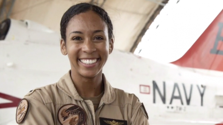 US Navy's First Black Female Fighter Pilot Will Receive Her Wings ...