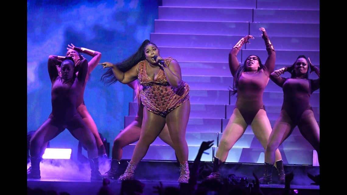 Lizzo Is a Snack in Stunning Chocolate Bar Dress at 2020 Brit