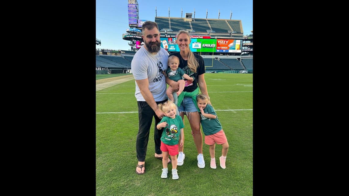 Jason & Kylie Kelce's Cute Family Pics Prove They're the Perfect Team