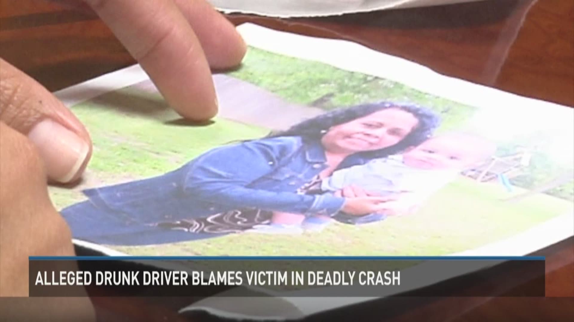 A Bryan family who lost their mother in an car crash says the alleged drunk driver says their mother was at fault. 