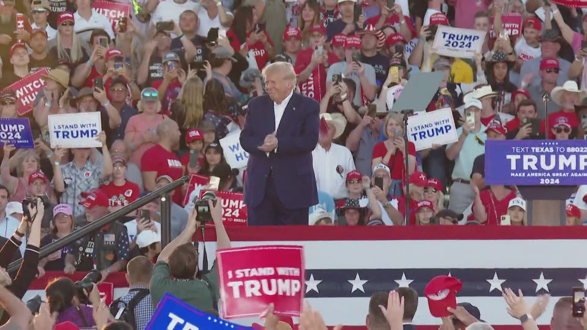 Trump rally updates Thousands gather to see Trump in Waco