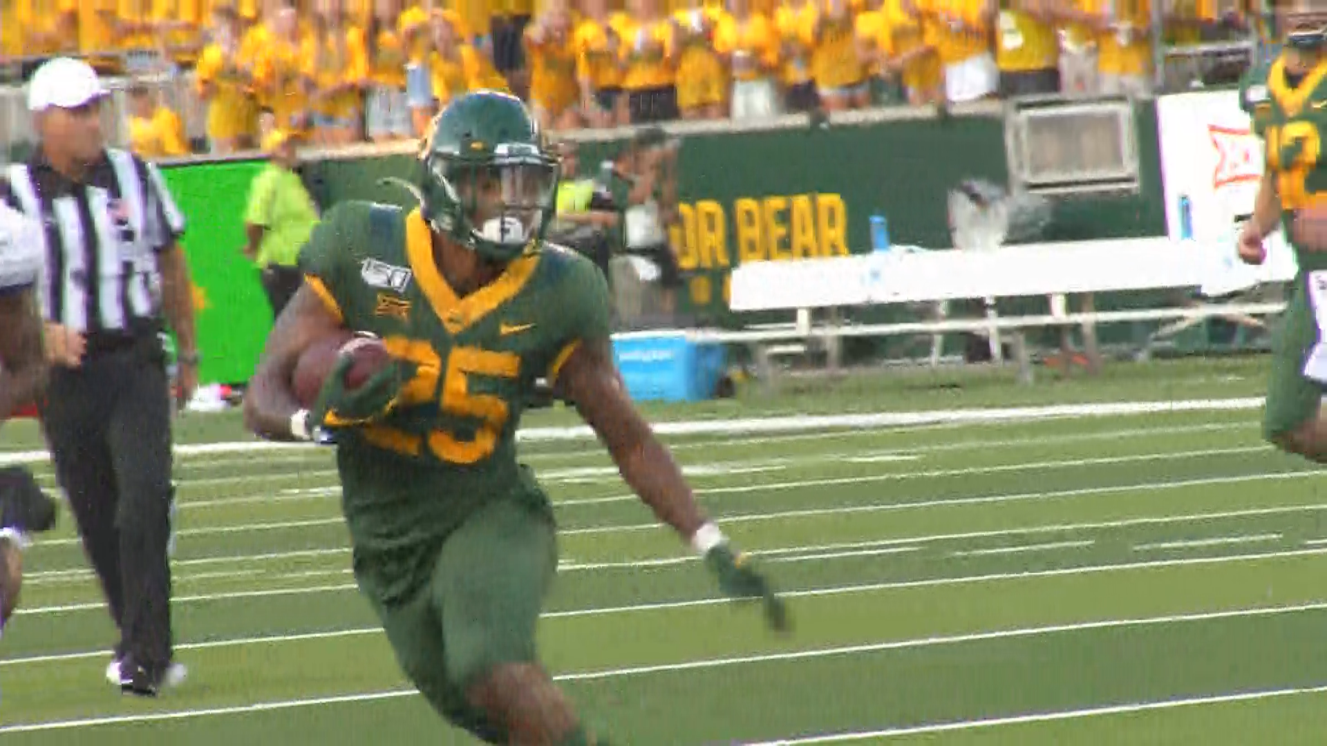 Baylor trounced Stephen F. Austin 56-17 in its season opener.