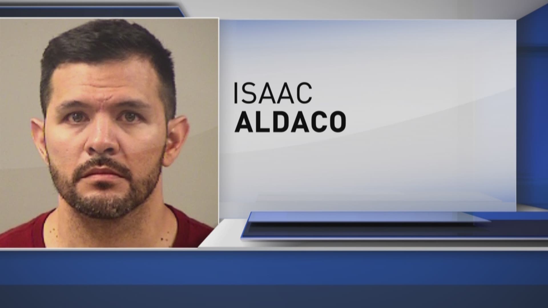 Isaac Aldaco, 34, faces charges of indecency with a child and improper relationship between an educator and student.