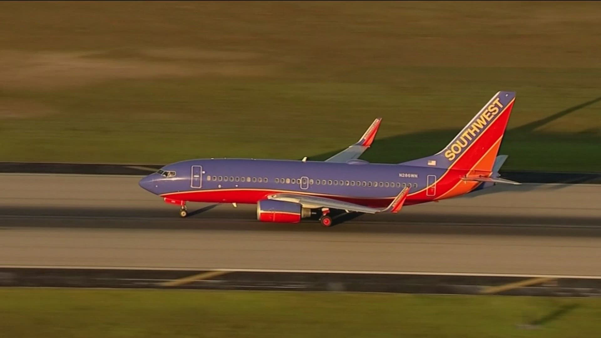 The strike happened Saturday morning right at lift-off as the flight was headed to Oakland.