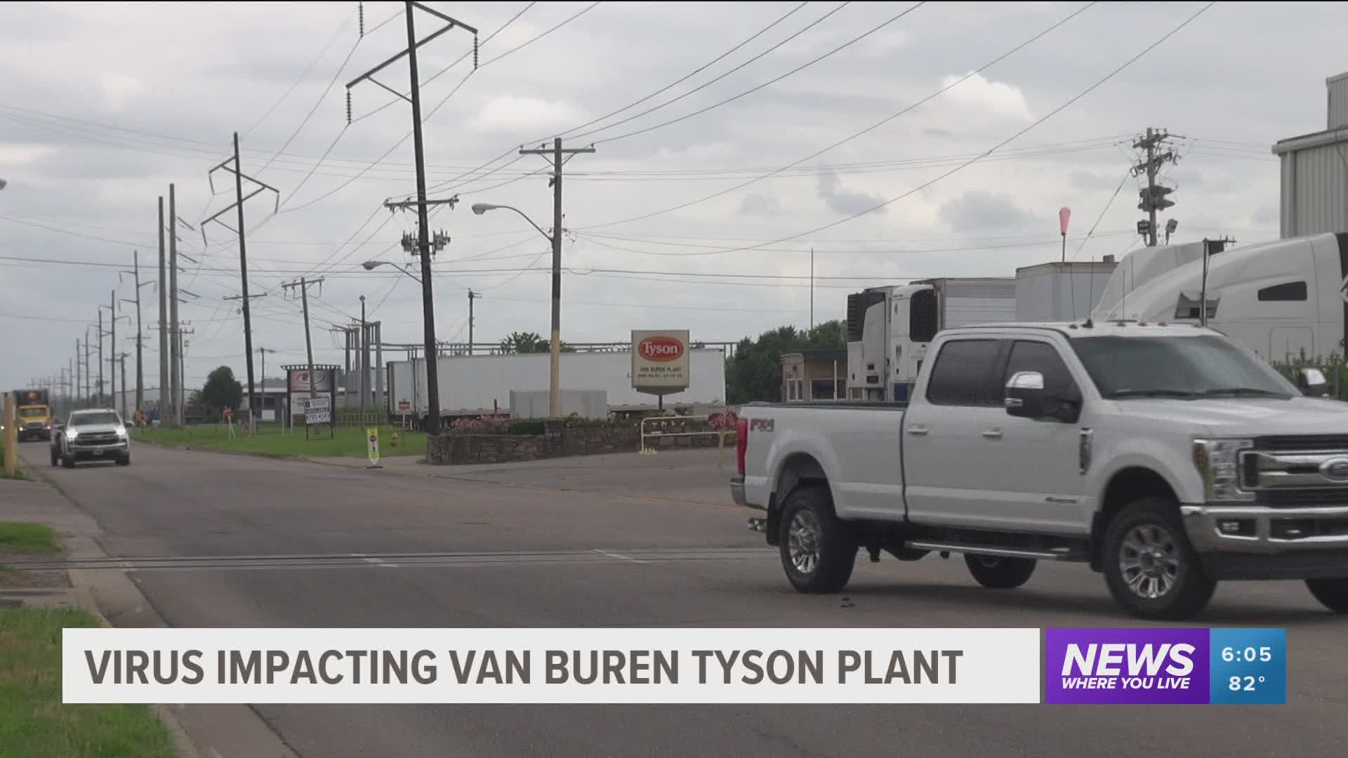 COVID-19 impacting Van Buren Tyson Plant