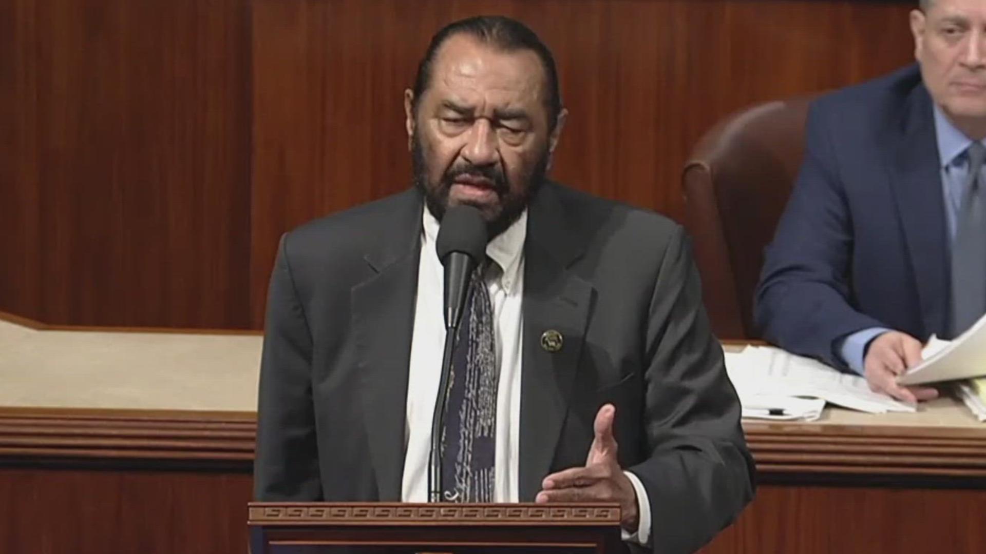 Representative Al Green (D-Houston) said he will accept the consequences of his actions. He yelled at the president during a speech Tuesday night.