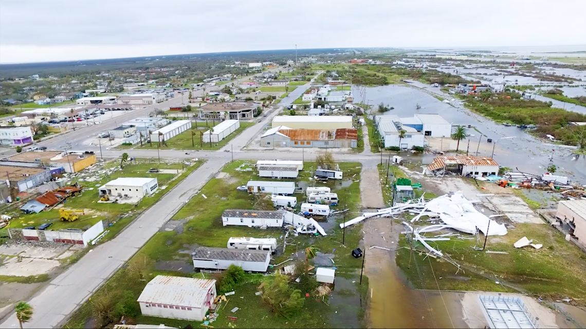 Aransas Pass after Hurricane Harvey See incredible drone video