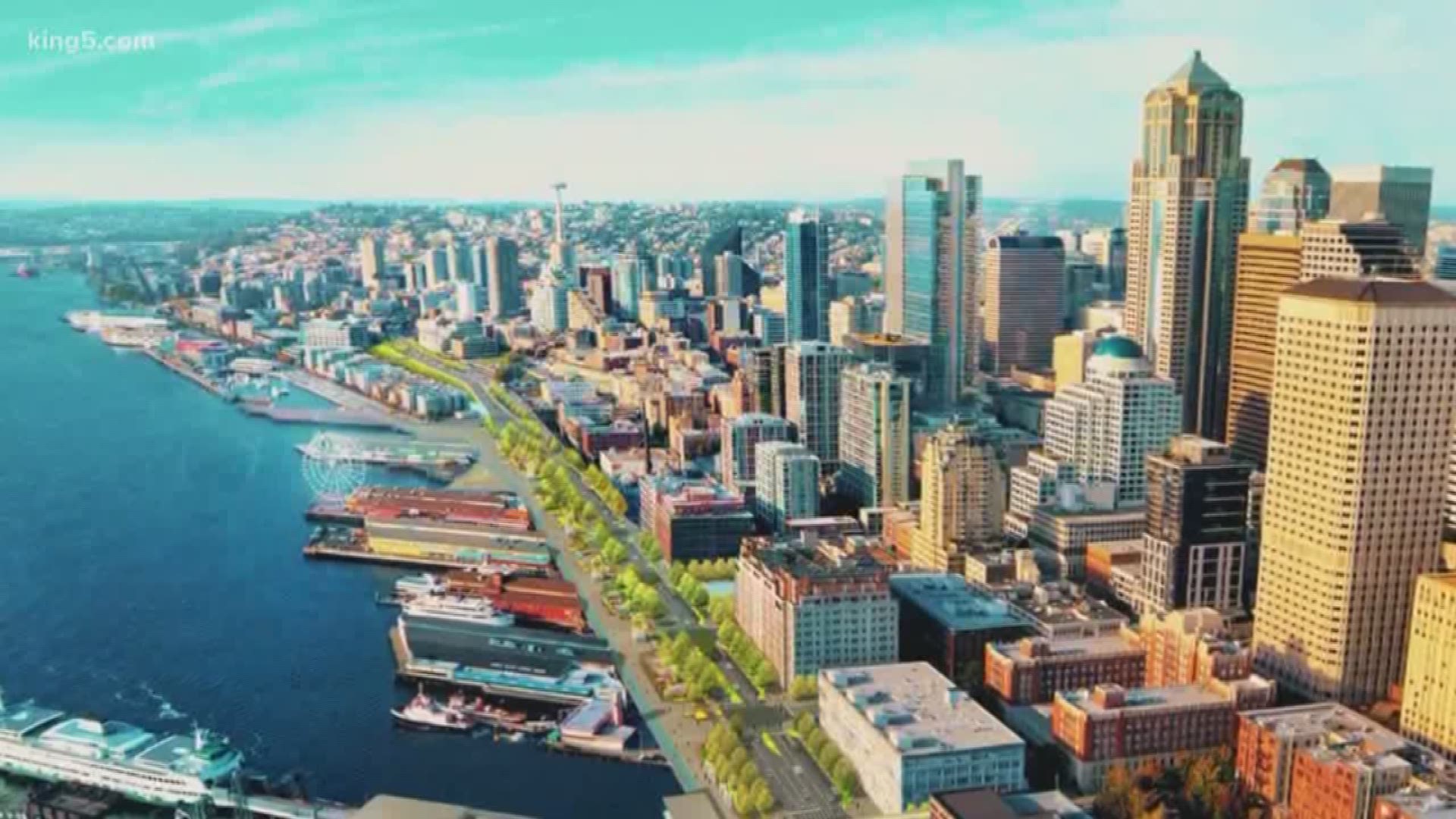 What the new Seattle waterfront will look like