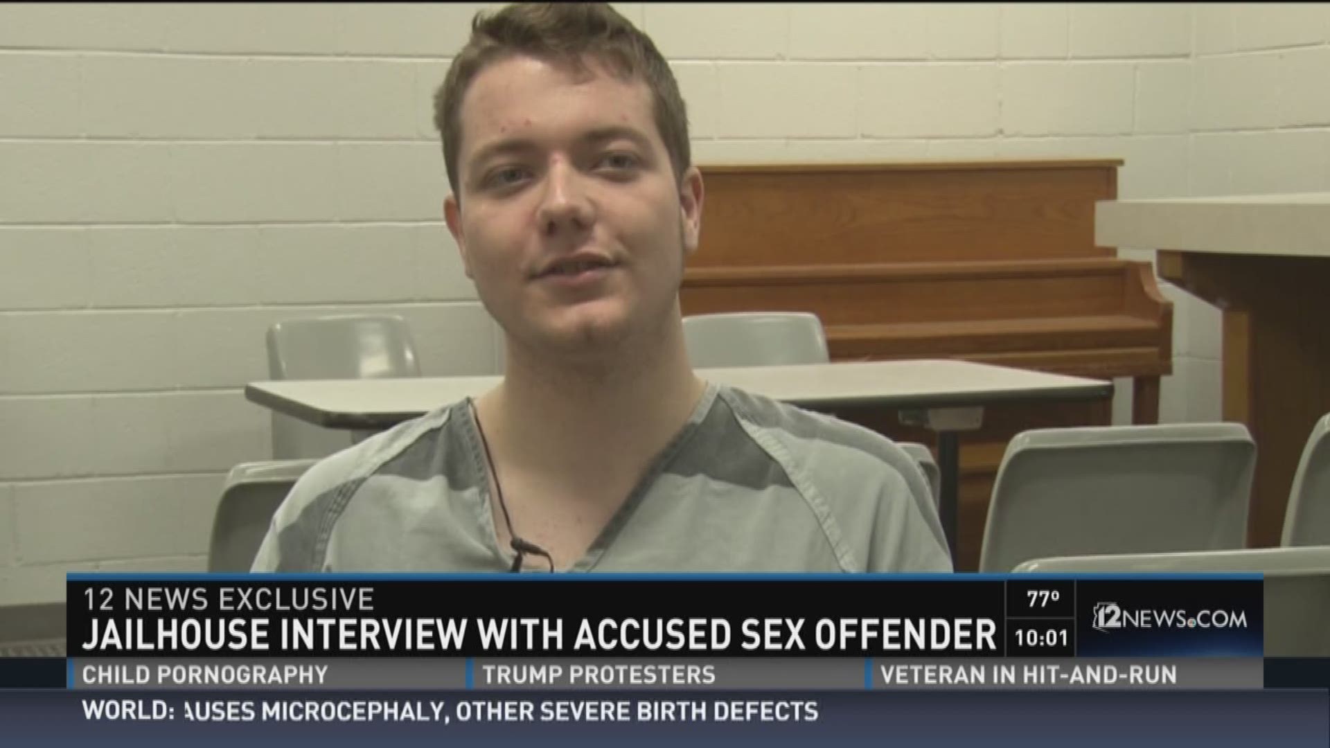 Jailhouse interview with accused sex offender.