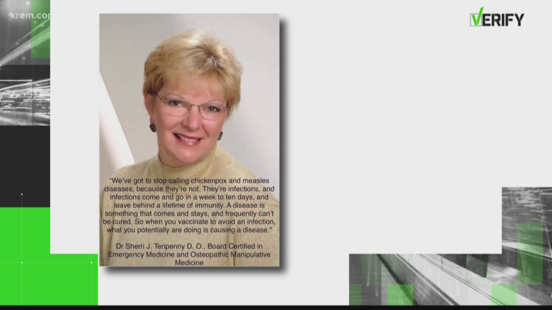 KREM Reporter Amanda Roley verifies claims made in a viral post that says things like chicken pox and measles are infections, not diseases, that cannot be cured by anything other than time.