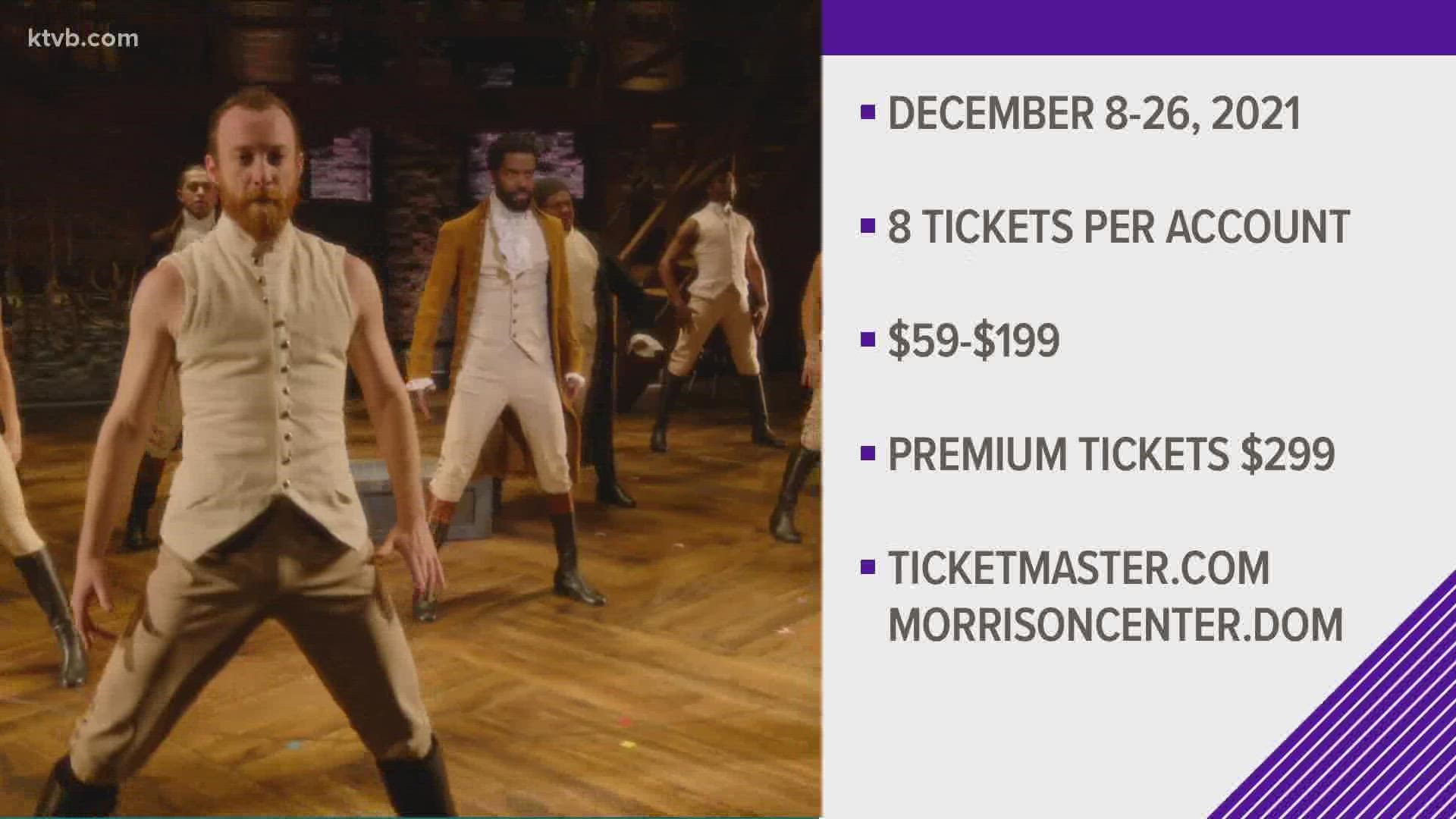 Each patron can purchase up to 8 tickets. The performances run from December 8-23.