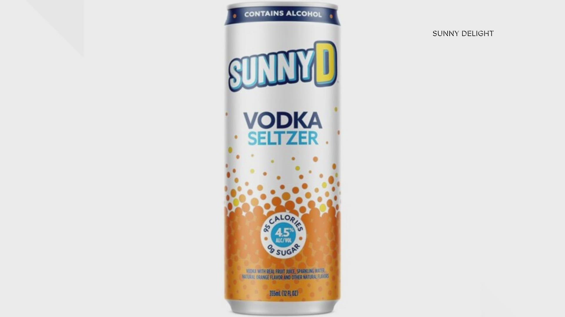 Sunny Delight is entering the liquor aisle with a new orange seltzer.