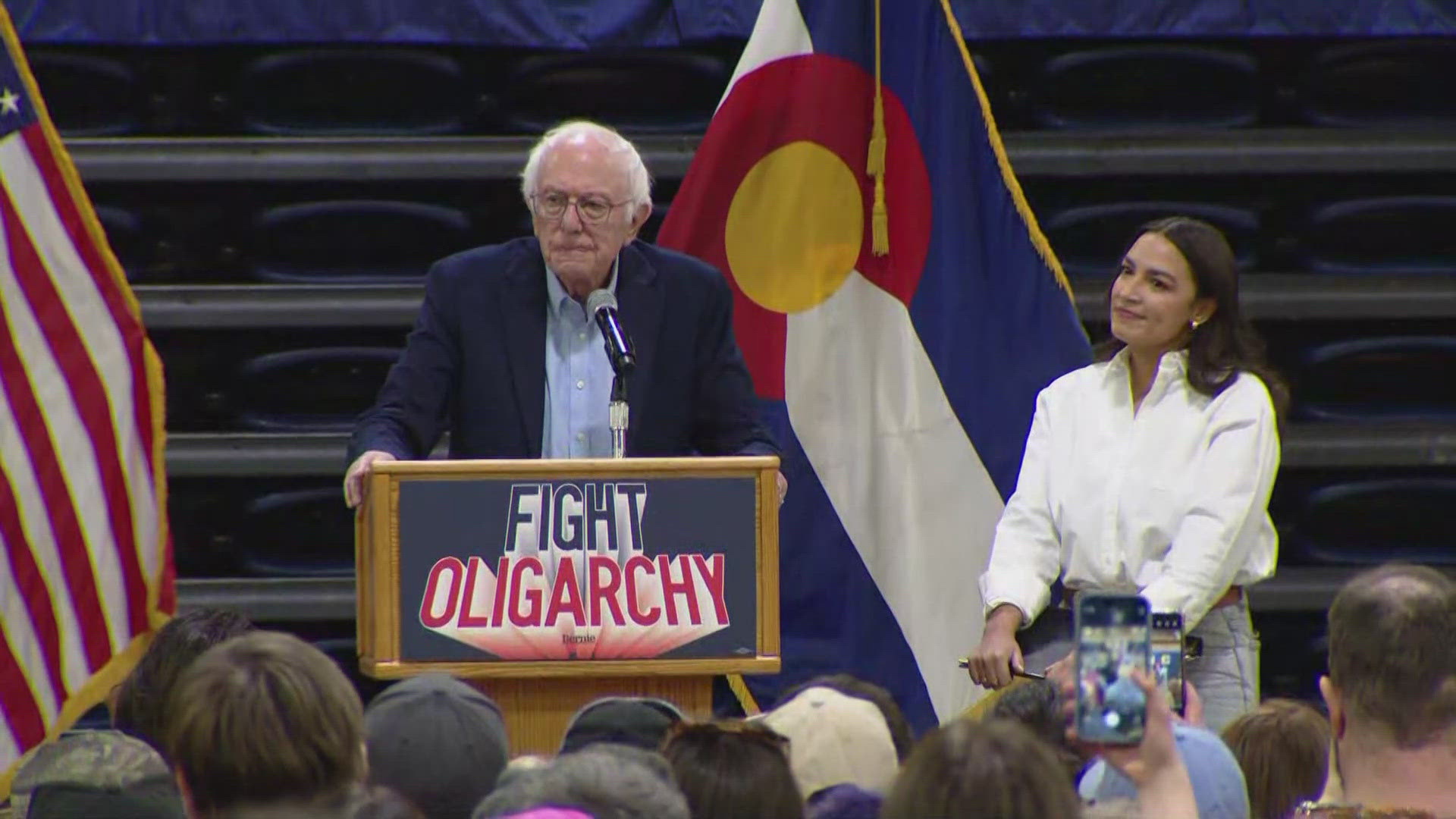 The events are part of the "Fighting Oligarchy: Where We Go From Here with Bernie Sanders" tour.