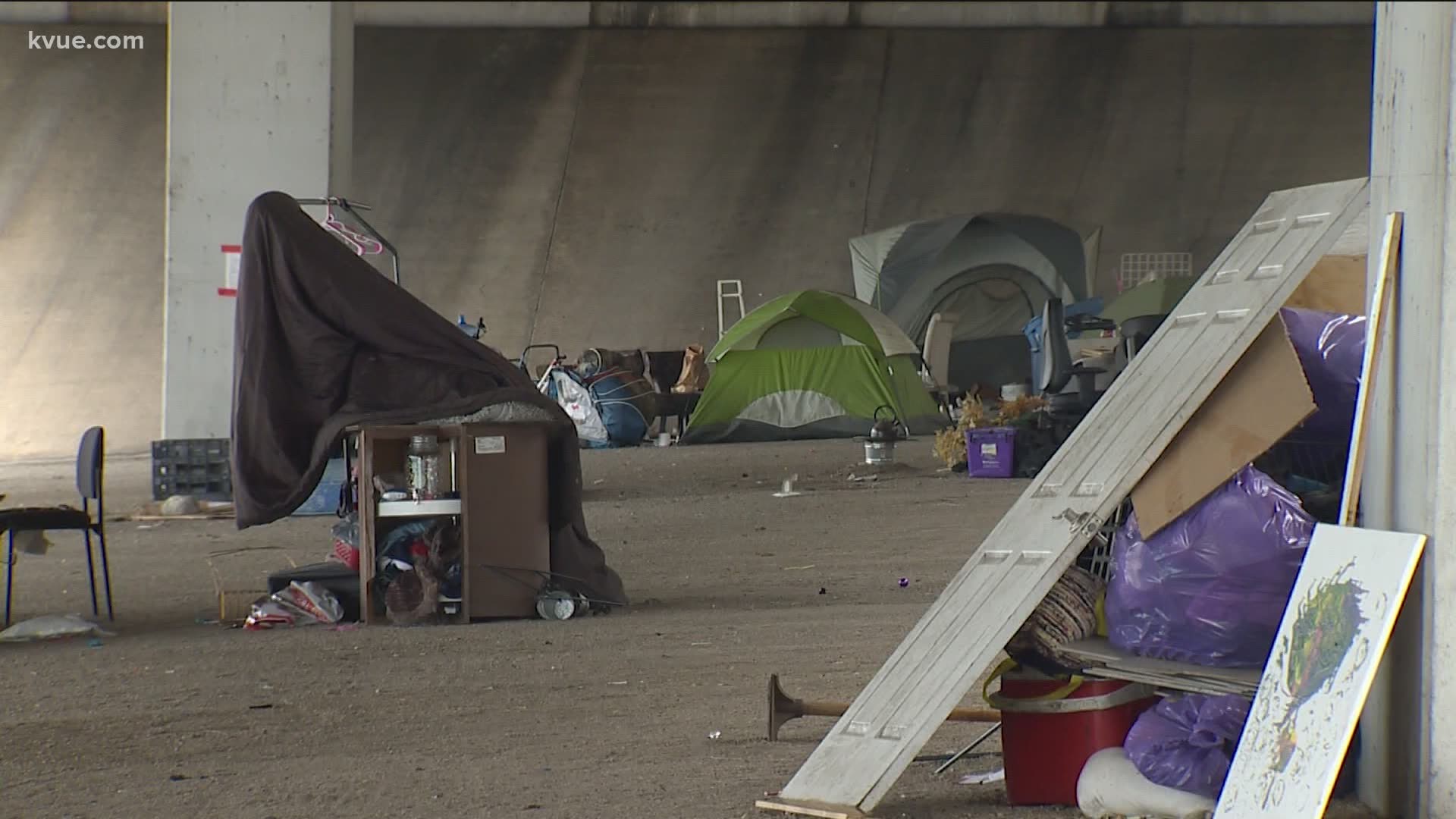 TxDOT had been cleaning up underneath overpasses but stopped at the beginning of the COVID-19 pandemic.