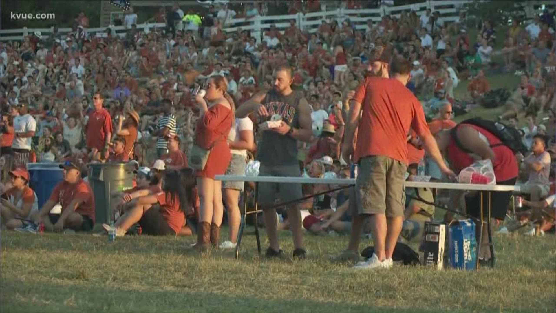 It was a tight game and fans were on the end of their seats the entire time at LBJ lawn.