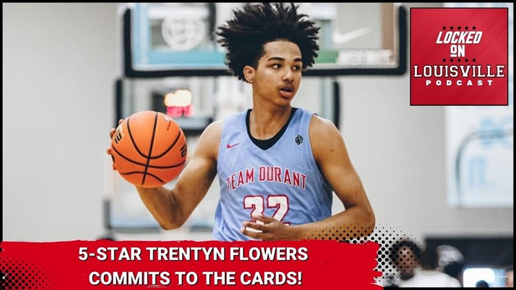 Five-star SF Trentyn Flowers commits to the Louisville Cardinals and reclassifies to the 2023 class!