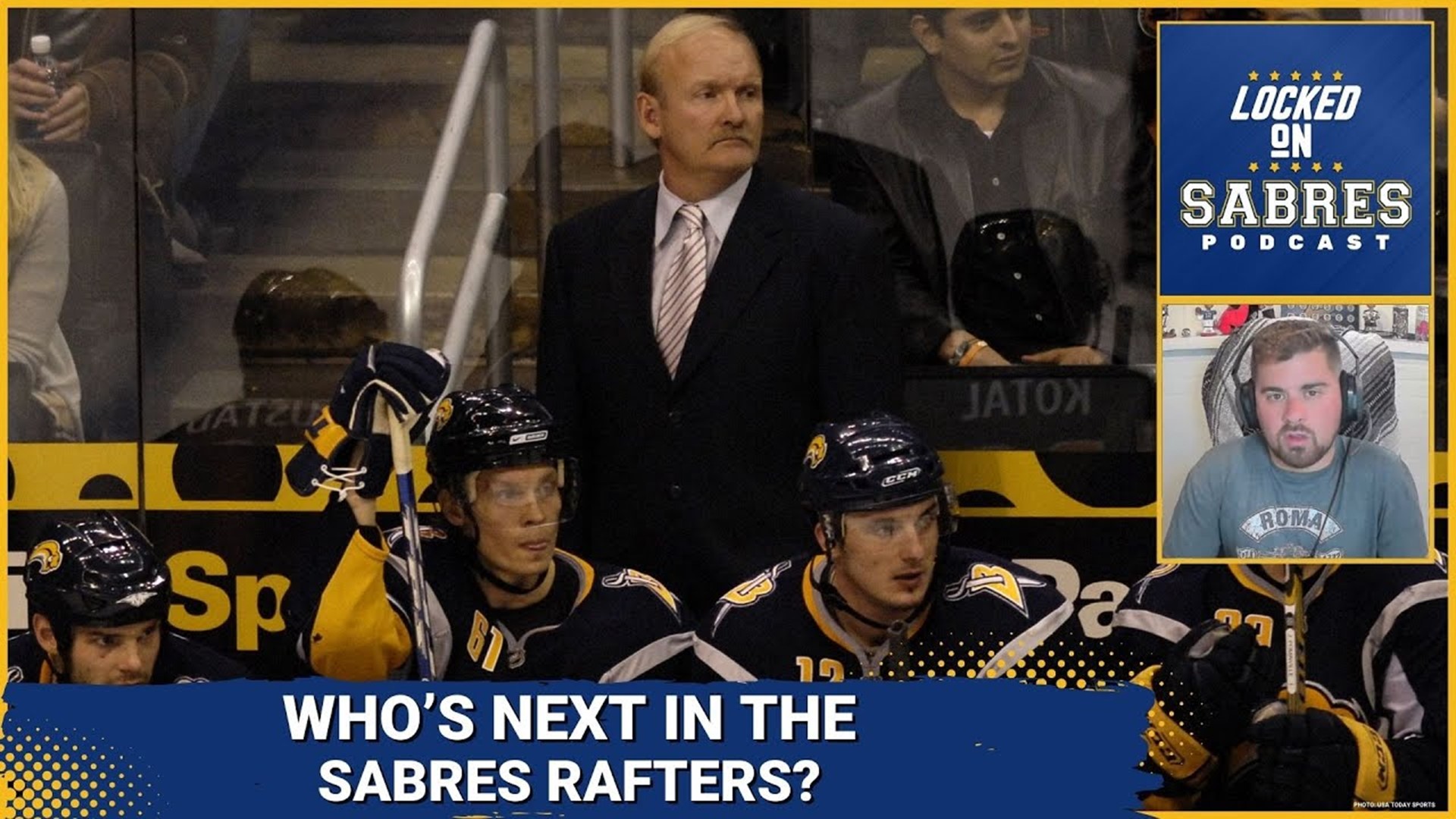 Who will be the next Sabre raised to the rafters?