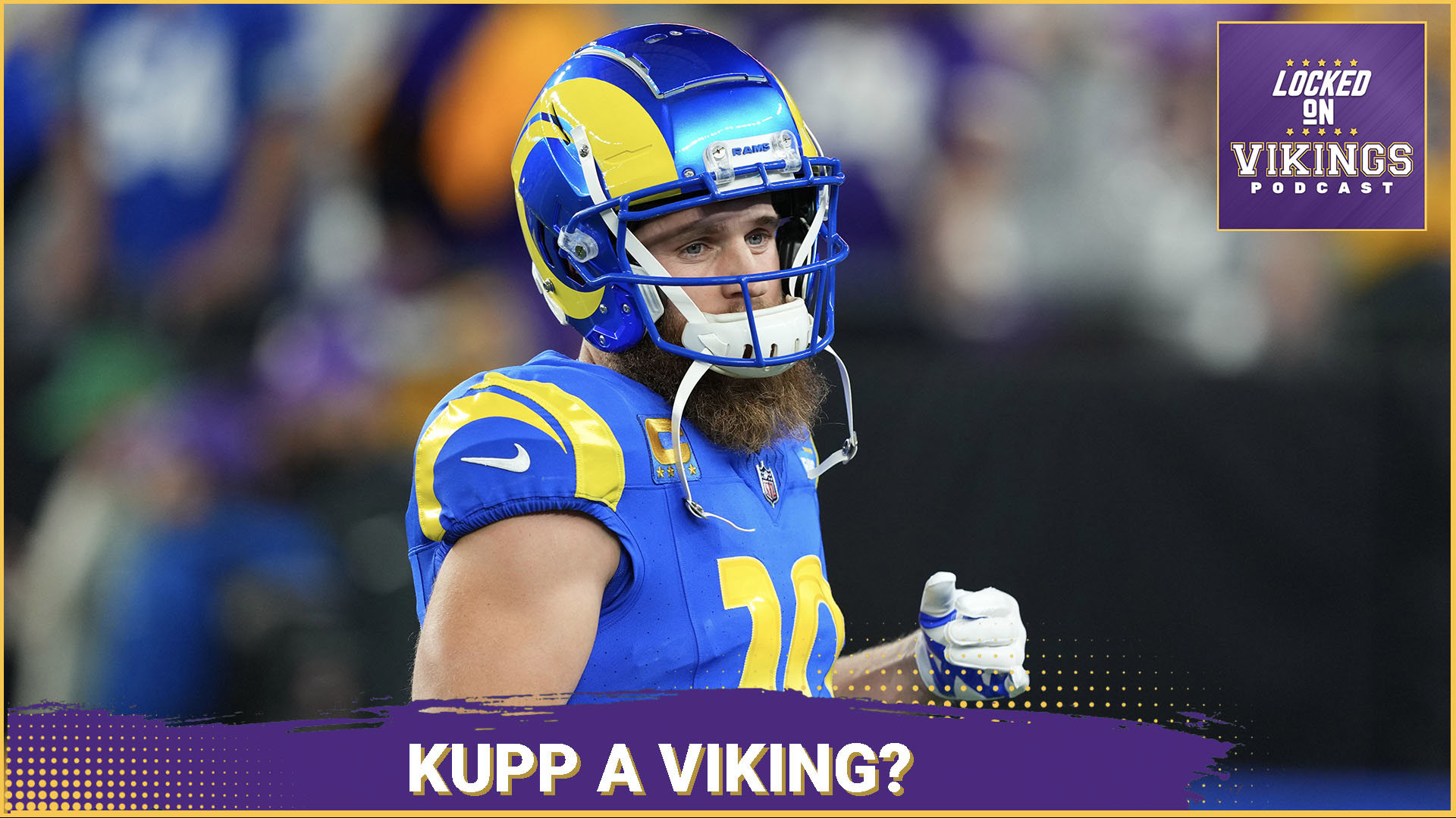 With the 2025 league year beginning in earnest, the Los Angeles Rams released Cooper Kupp. There'll be a strong bidding war for Kupp, and the Vikings appear to be ri