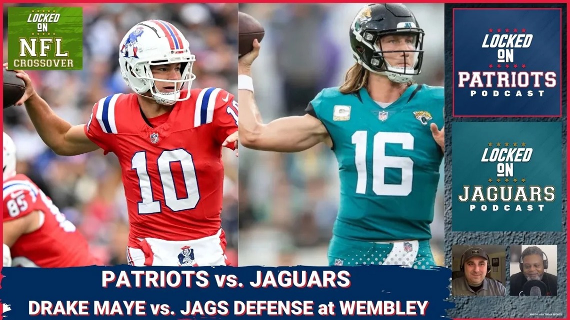 New England Patriots vs. Jacksonville Jaguars Drake Maye, Trevor Lawrence in a London Crossover