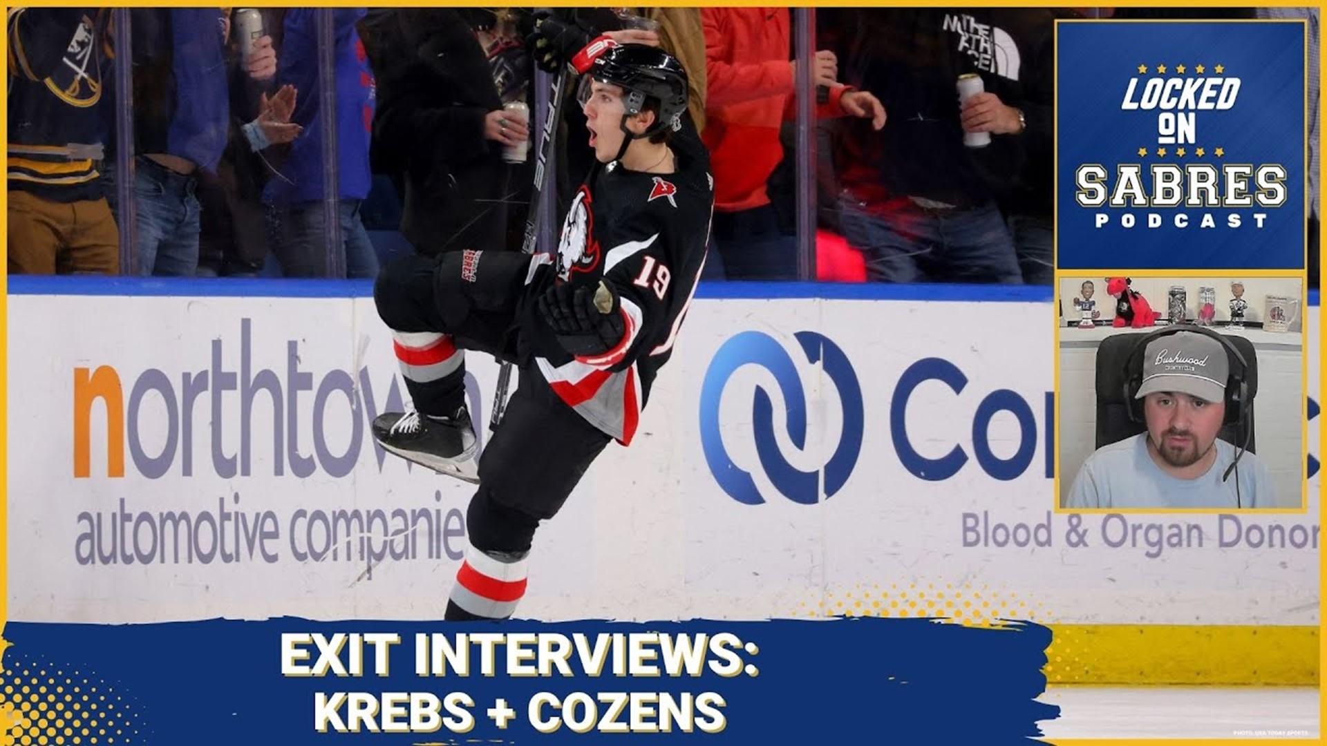 Sabres Exit Interviews. Peyton Krebs + Dylan Cozens
