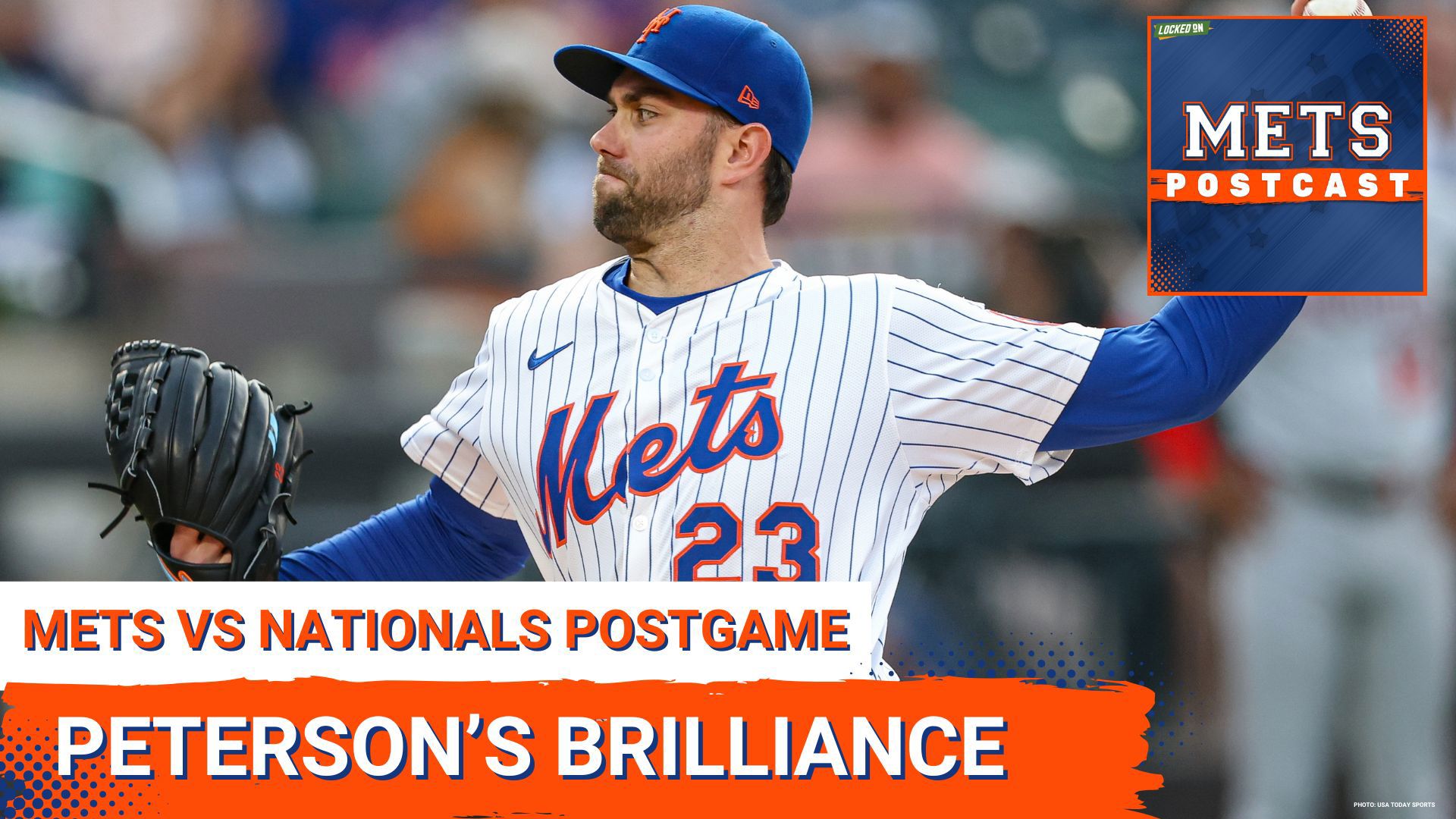 David Peterson threw a six-hit, complete game shutout as the New York Mets extended their winning streak to five, defeating the Washington Nationals 5-0.