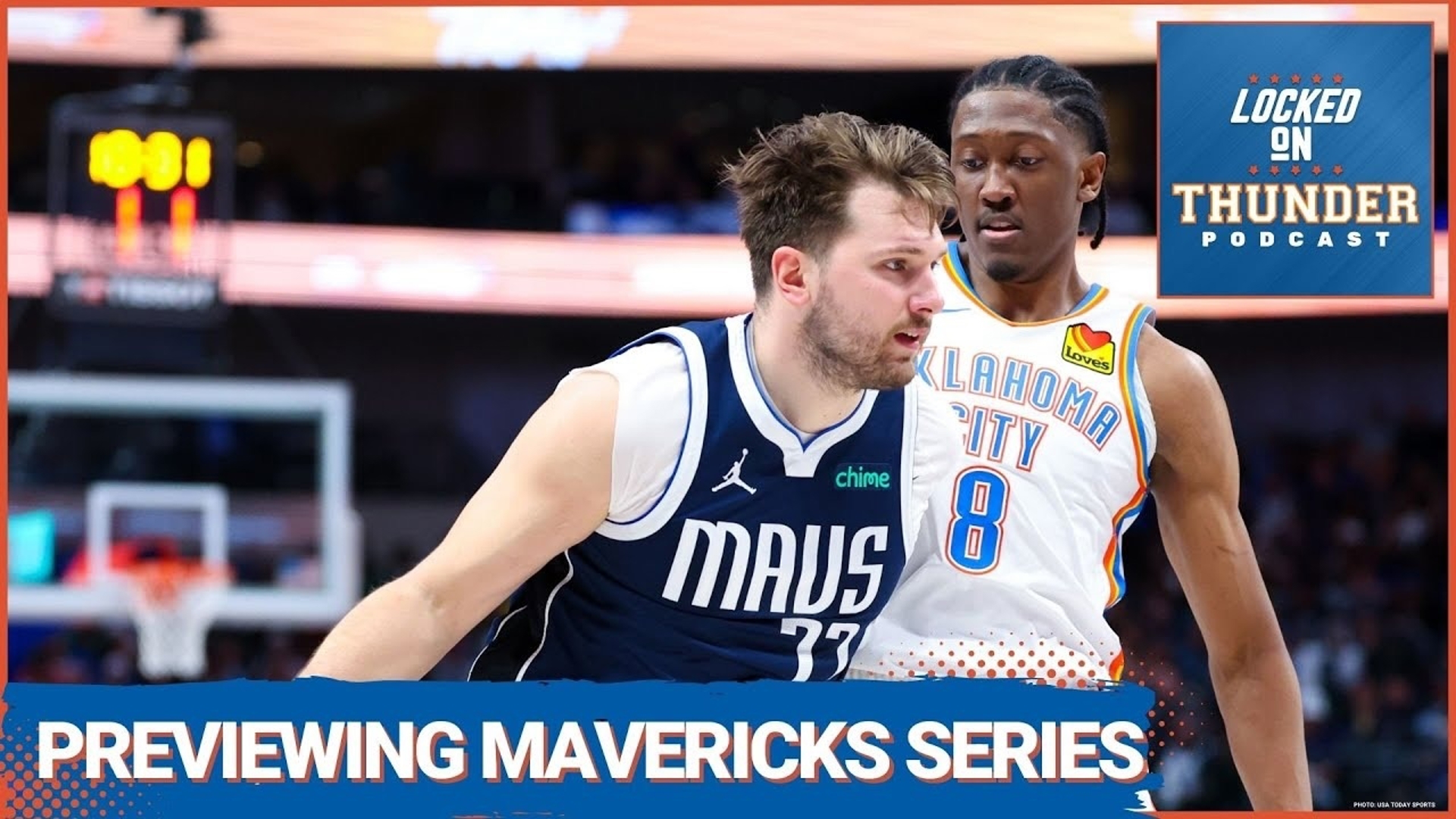 The Oklahoma City Thunder draw the Dallas Mavericks in the first round of the NBA Playoffs.