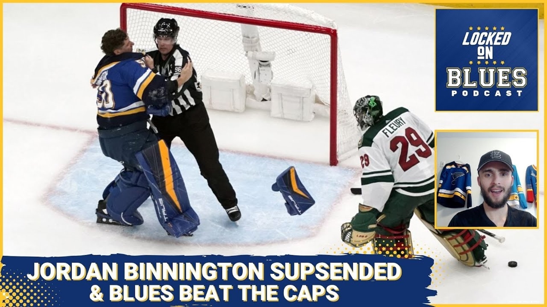 JORDAN BINNINGTON SUSPENDED | Blues Beat the Caps 5-2