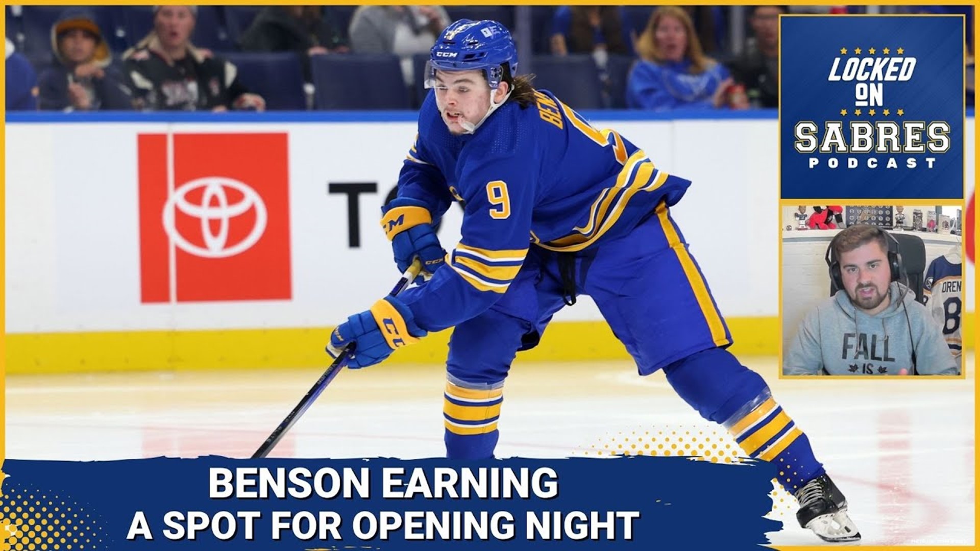 Zach Benson should play opening night for the Sabres