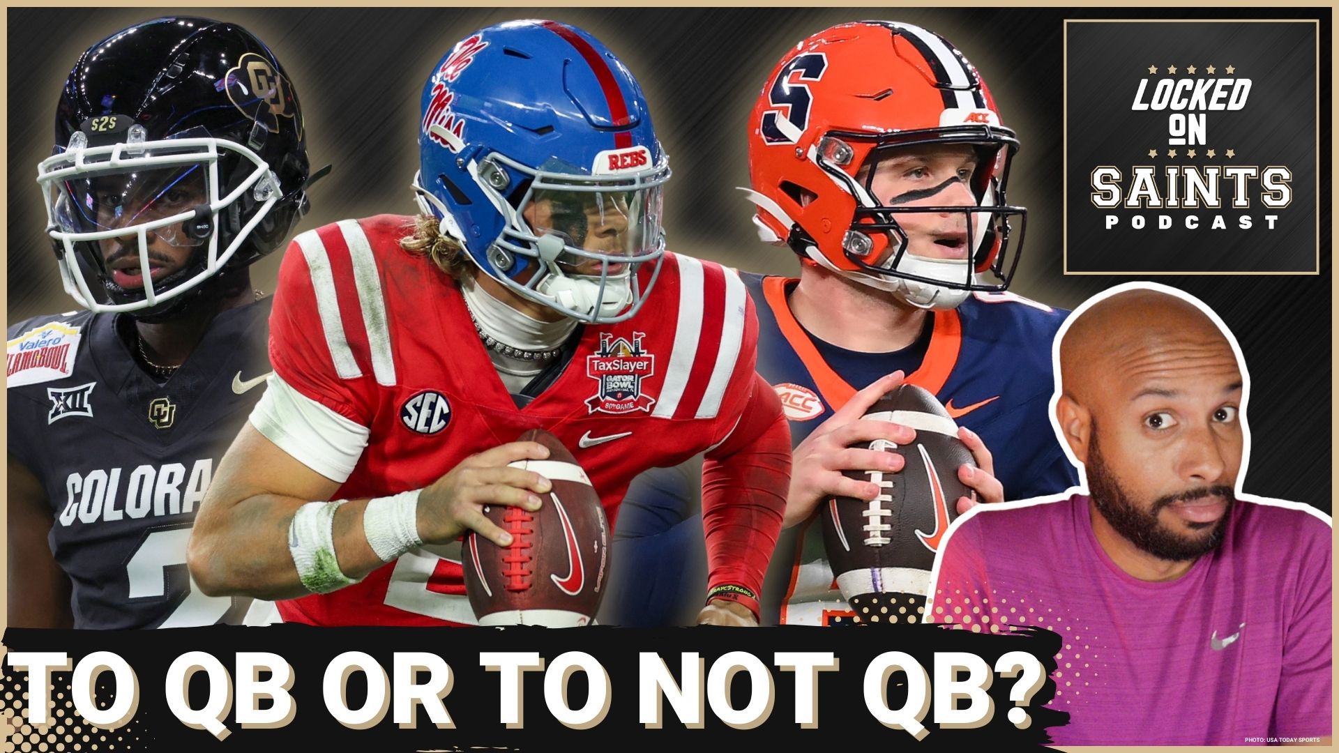 The New Orleans Saints are eyeing potential quarterback selections in the upcoming NFL draft.