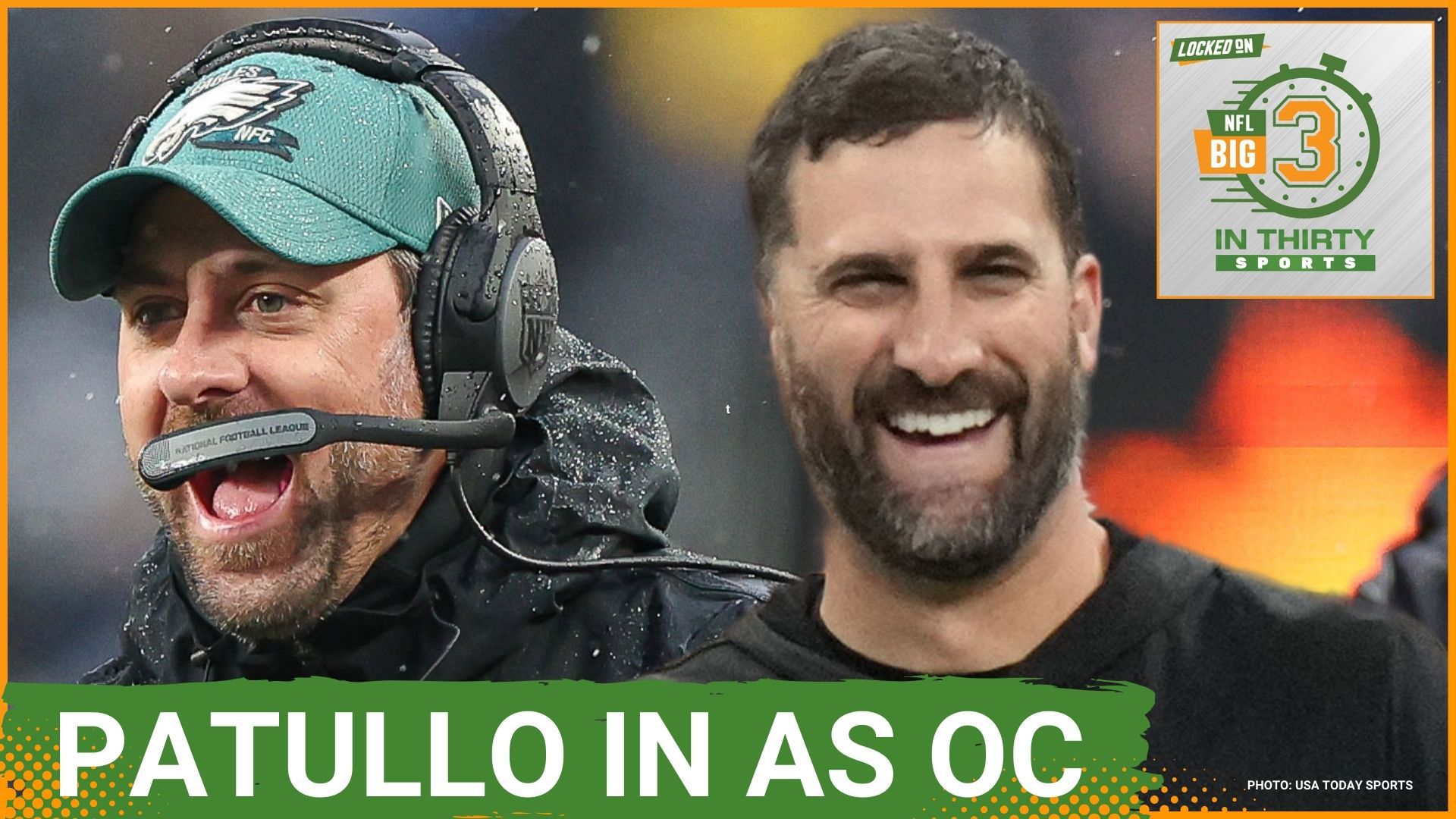 The Eagles name Kevin Patullo their new offensive coordinator and the Chargers will open the season in Brazil. The Raiders sit on tons of cap space.