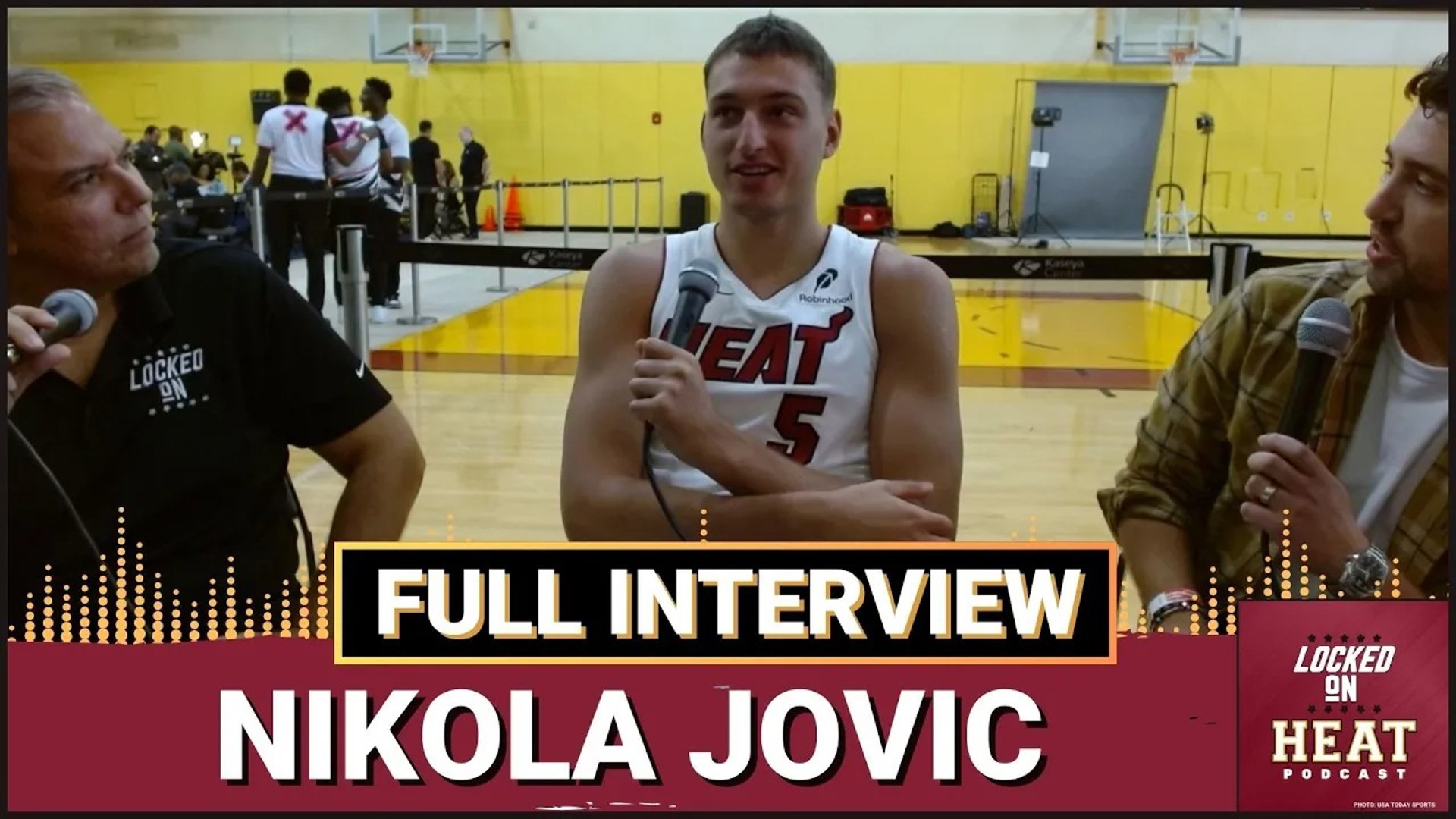 Miami Heat forward Nikola Jovic joined Wes Goldberg and David Ramil from media day and opened up about his difficult summer and injury.