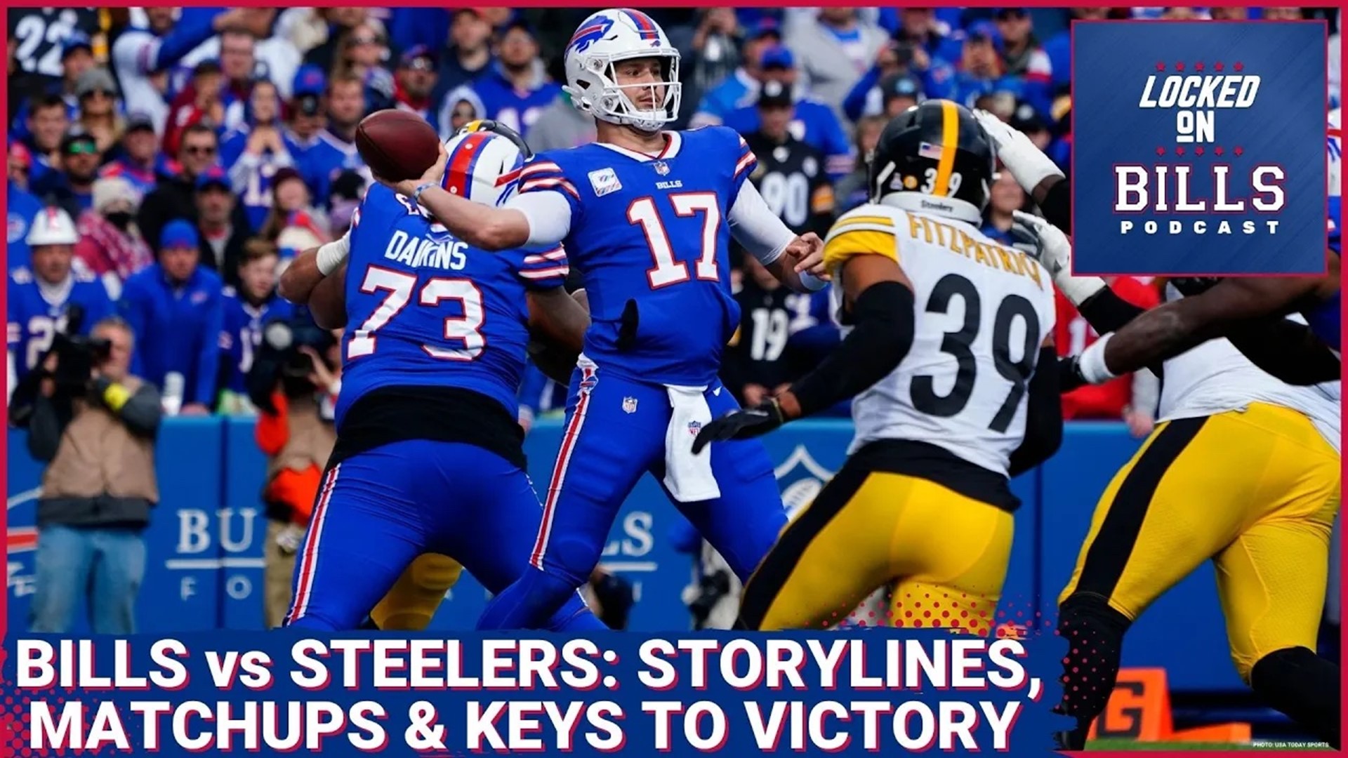 The Buffalo Bills are at home for the Super Wild Card round of the NFL Playoffs to host the Pittsburgh Steelers.
