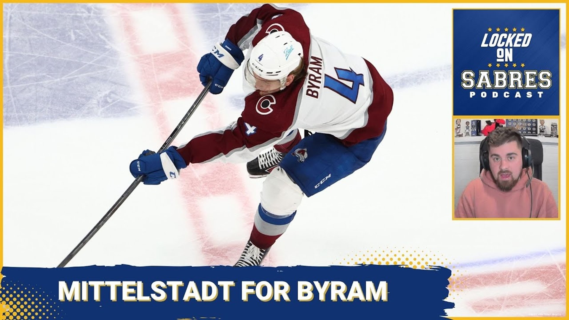 Sabres trade Mittelstadt to Avalanche for Bowen Byram!