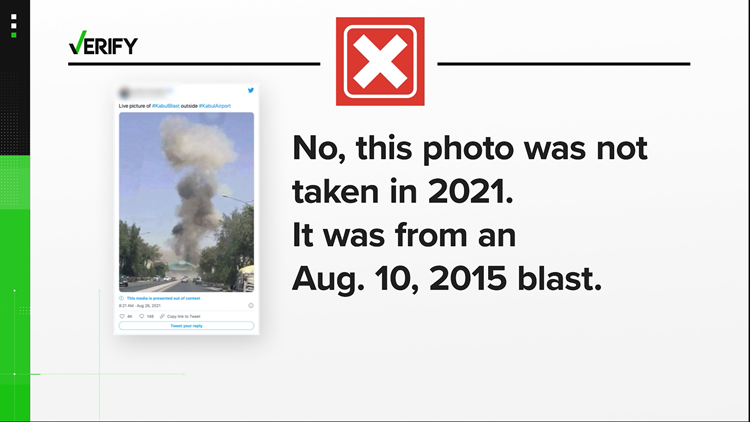 No, these viral posts were not of the explosion at the Kabul airport in Afghanistan.