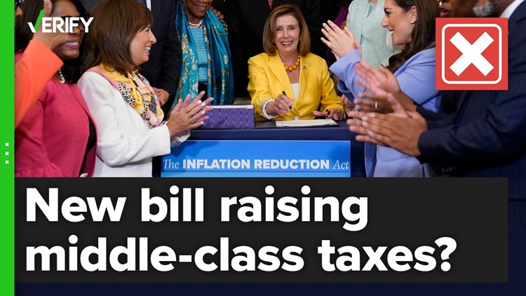 Does the Inflation Reduction Act raise taxes on the middle class?