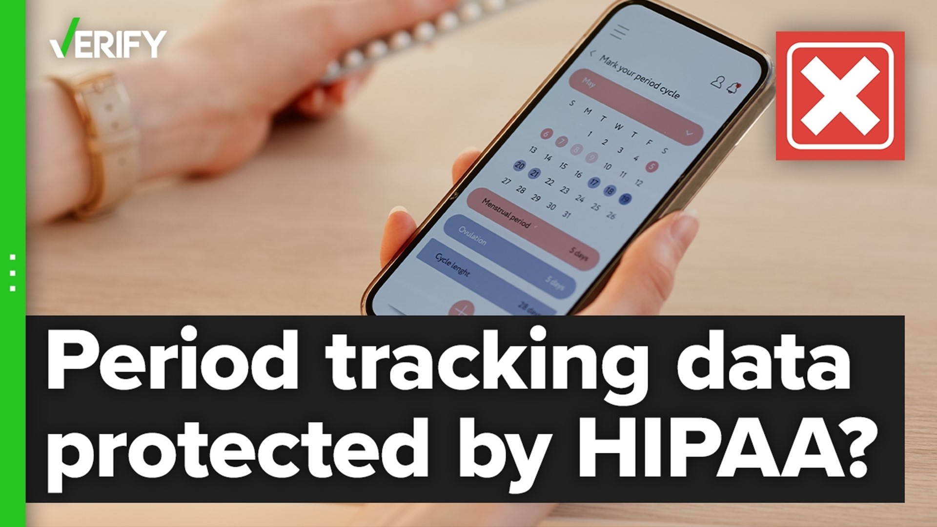 The VERIFY team looked into whether health data from period-tracking apps protected under HIPAA.