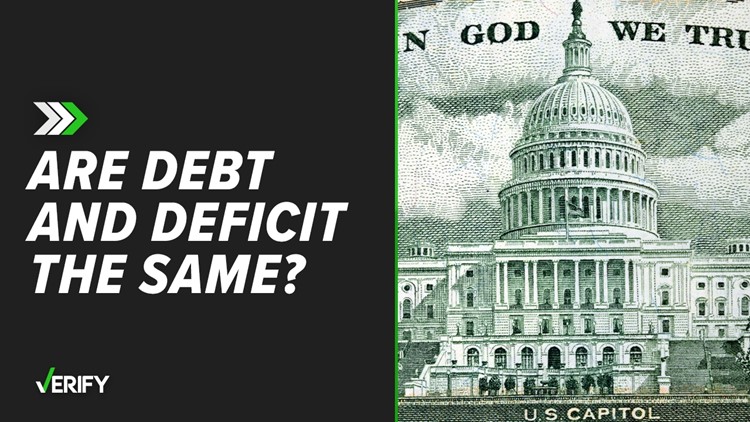 No, the national debt and deficit are not the same thing