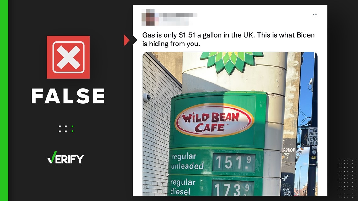 No, gas prices aren’t $1.51 a gallon in the United Kingdom