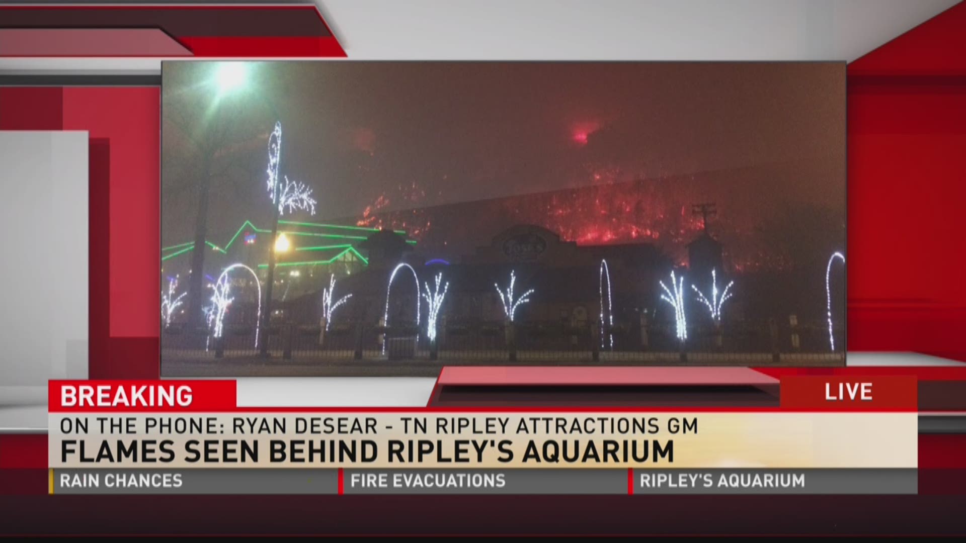 Tennessee Ripley Attractions General Manager Ryan Desear said as of 6:30 a.m. Tuesday the aquarium's live camera was still functioning.
