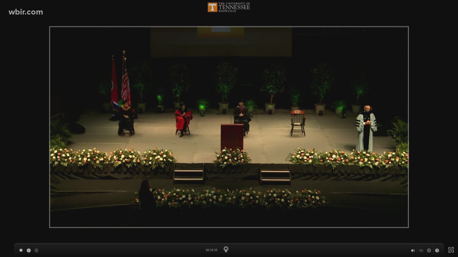 UT Chancellor Donde Plowman is in quarantine on the first day of the school's in-person graduations.