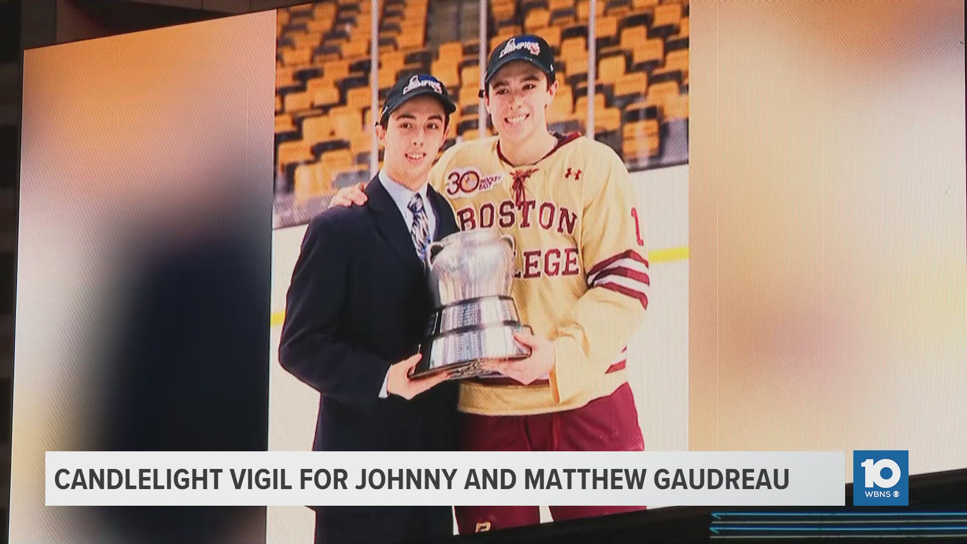 Following remarks, there were 13 minutes and 21 seconds of silence. The numbers were in honor of Johnny and Matthew's hockey numbers.